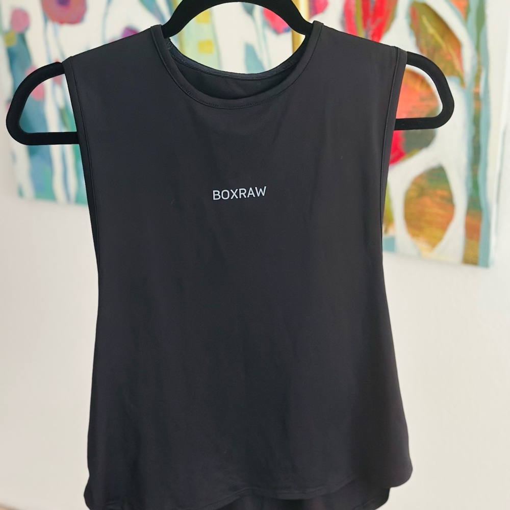 BOXRAW Lucia Curved Hem Muscle Tank - Picture 3 of 4